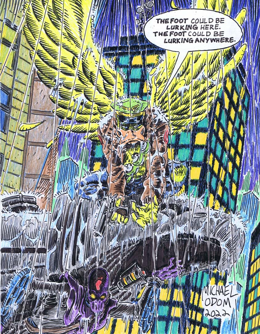 #aceduck #footsoldier #teenagemutantninjaturtles #tmnt #turtlepower #turtletuesday #80scartoons #80stoys #comicart #nyc #newyorkcity #chryslerbuilding #chryslereagle #shreddersrevenge #motudrawingchallenge