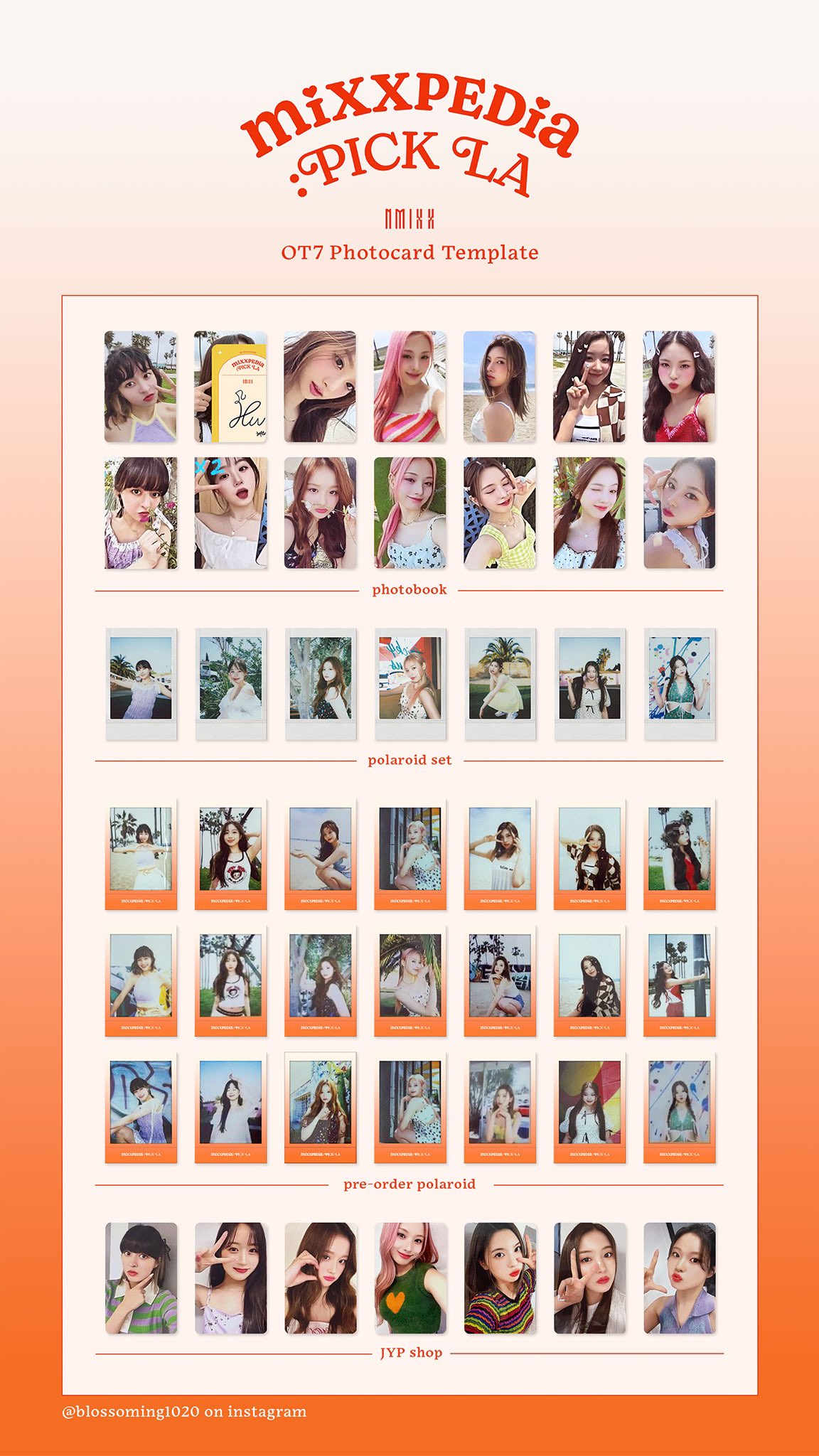 NMIXX miXXPEDia PICK LA 写真集 へウォン ポラロイド NMIXX 'MIXXPEDIA: PICK LA' 1st Photobook - Official