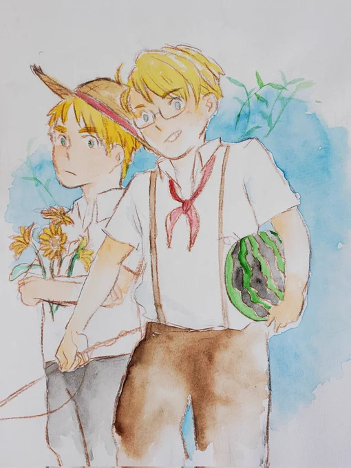 発掘した十年以上前のヘタリアの絵、普通にメチャクチャかわいいからみてください 