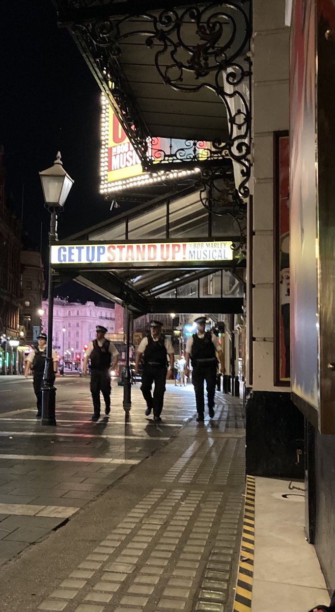 View from queue for last performance of ⁦<a href="/JerusalemPlay/">Jerusalem The Play</a>⁩