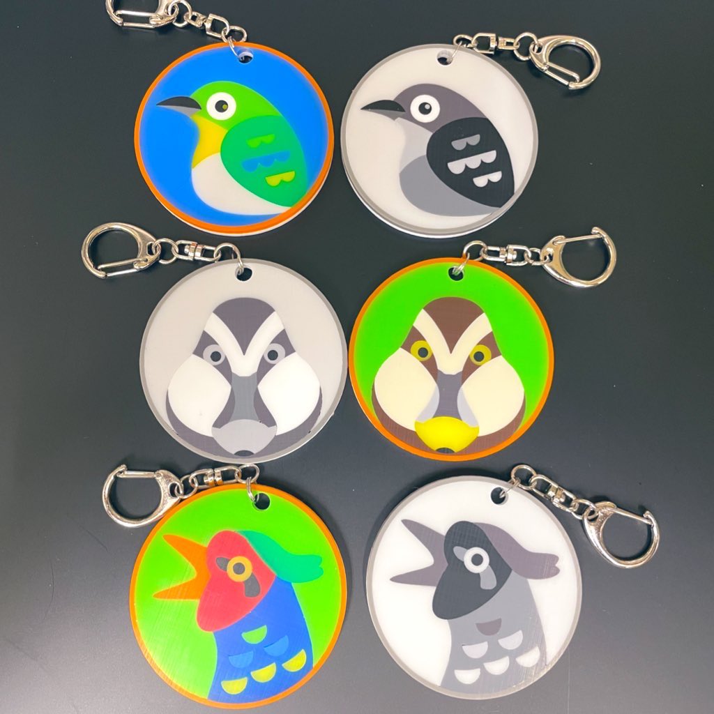 kw_point's tweet photo. アクリルを象嵌技法で作った野鳥キーホルダーです。
#いきものフェス 4階-29  #野鳥 #アクリルキーホルダー https://t.co/KIs3jX3GOP