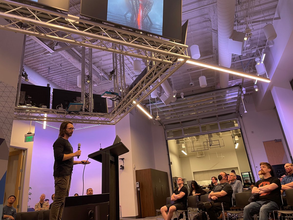 JeddJedd's tweet photo. Awesome talks today at the #SFGameDevelopment meetup! Thanks for hosting @jordanschuetz
@AgoraIO @SpecAscent @Teknobabel https://t.co/tgh8QWFmA5