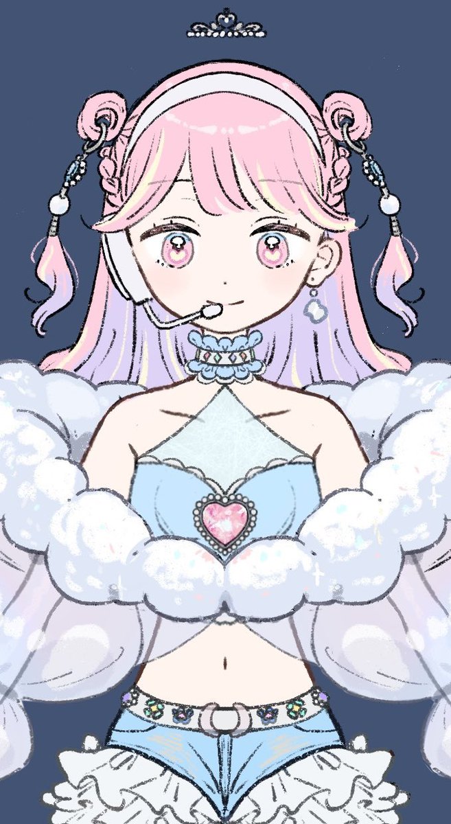 【お仕事】Vtuberのしゅが〜ちゃん(@sugarchan_amai)のデザインを担当させていただきました!よろしくお願いします🧁🫖🫶✨ 