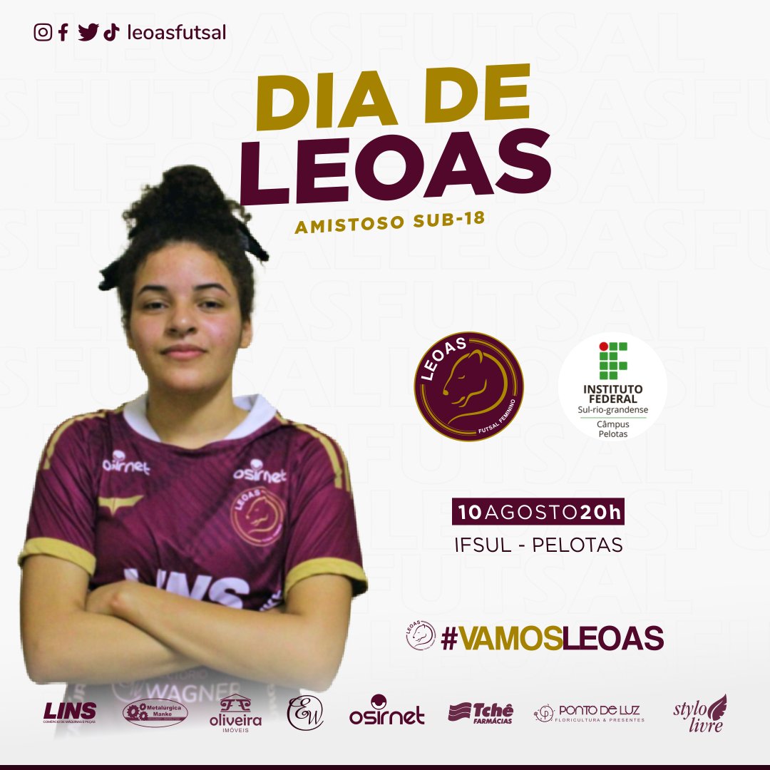 leoasfutsal's tweet photo. DIA DE LEOAS!!!!!🔥🦁⚽️
A equipe sub-18 entra em quadra para mais um amistoso preparatório, desta vez diante da equipe feminina do IFSul Câmpus Pelotas. A partida será realizada no IFSul às 20h.
#vamosleoas
#leoasfutsal #futsalfeminino #leoas #futebolfeminino #sub18 #ifsul https://t.co/Elcr1kwymh