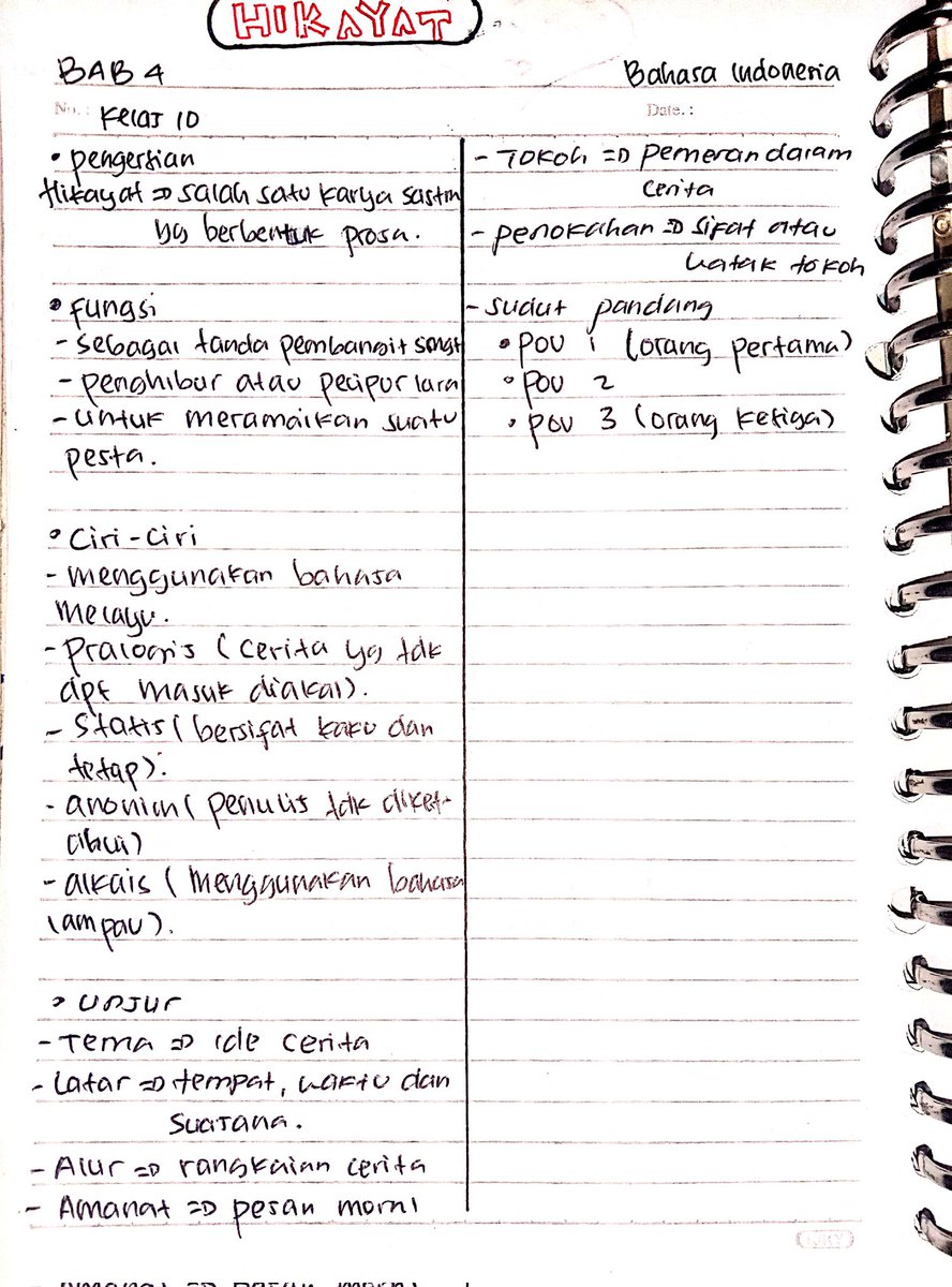 Kyul192's tweet photo. Bahasa indonesia
kelas 10
Bab 1-2
#studygroup #studying #studywithme #Rangkuman #Catatan #Bahasaindonesia #kelas10 #STUDYN #Study #studytwt #studyacc #Lfl https://t.co/1Belsd3tqj