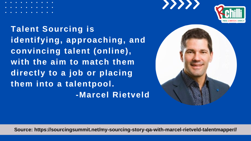 <a href="/marcelrietveld/">Mᴀʀᴄᴇʟ Rɪᴇᴛᴠᴇʟᴅ</a>, CEO of <a href="/TalentMapper/">TalentMapper</a>, perfectly sums up the talent sourcing definition. Thanks, Marcel!
RChilli has just the apt HR Tech solution to match the candidates with the jobs – Search &amp; Match Engine.
lnkd.in/dX9k9jNr
#searchandmatchengine #hrsoftware