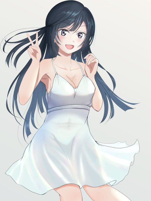 白ワンピースのせつ菜ちゃん
(この前のイラスト差分で描いてみました) 