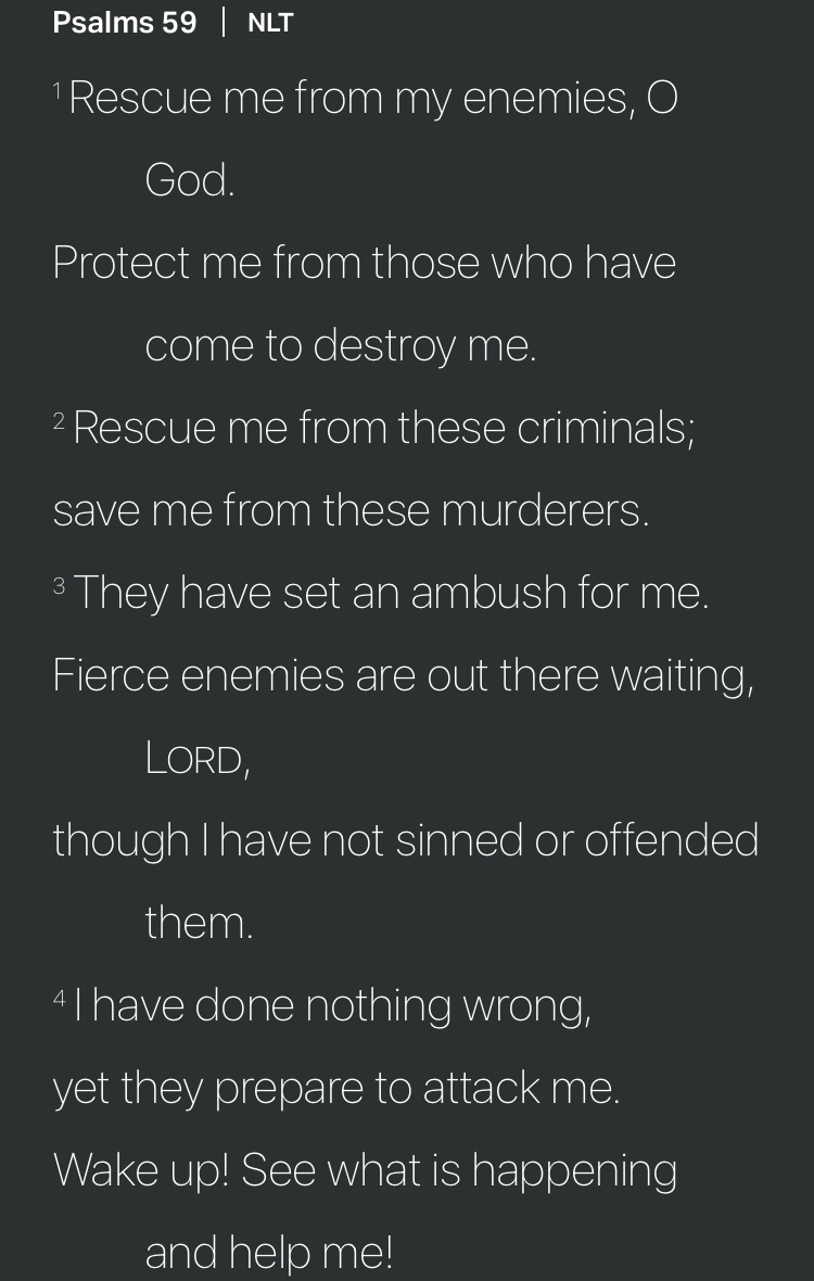 dj_b_plus's tweet photo. Psalm 59:1-4

#SpreadTheOpps 🛡️ https://t.co/I0Fbs85JAy