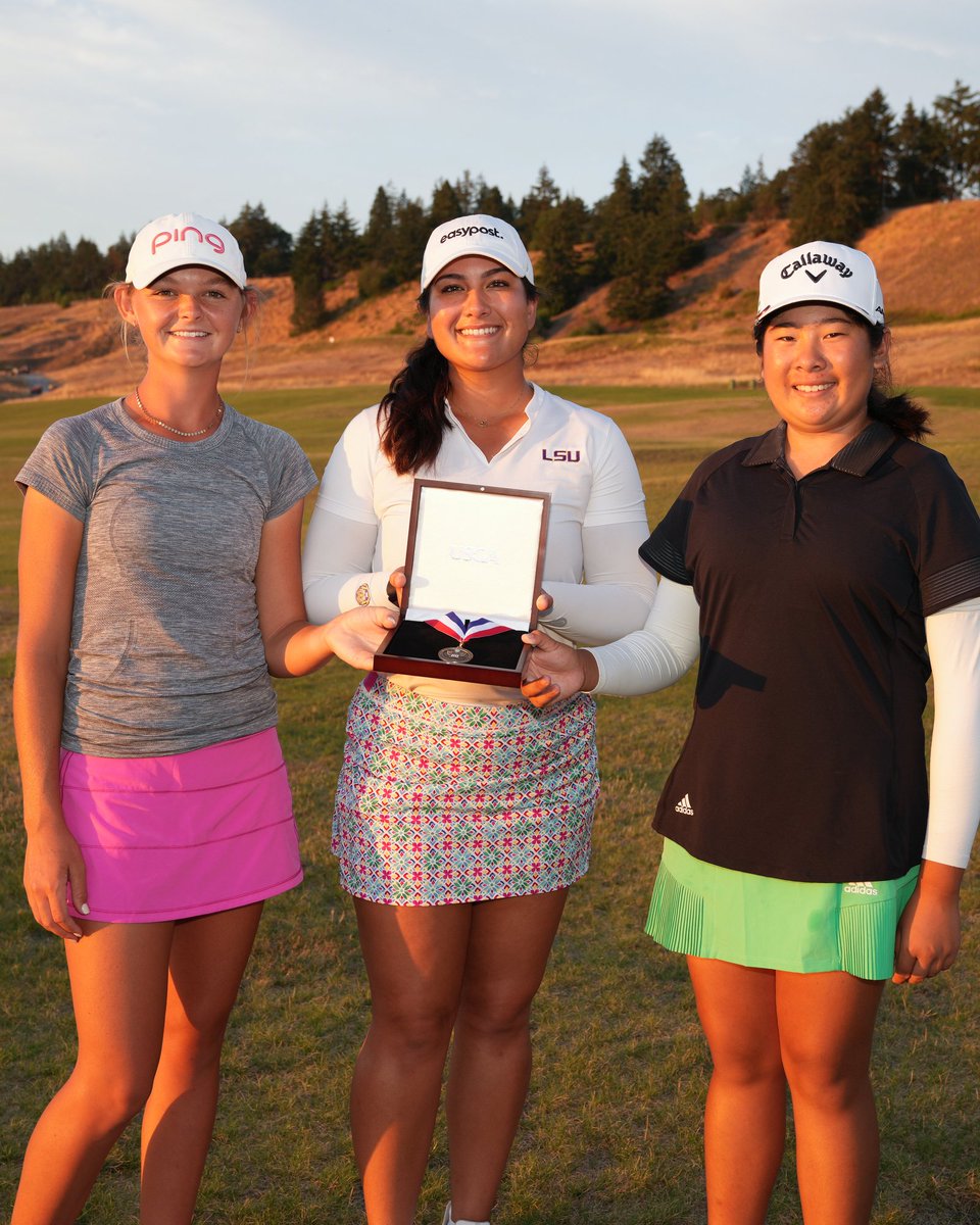 🏅🏅🏅

▫️Alice Zhao, 13, is the youngest medalist in #USWomensAm history.

▫️<a href="/LatannaStone/">latanna</a> set the stroke play scoring record in Round 2.

▫️<a href="/laneyfrye/">Laney Frye</a> is the only player this week to make 2 🦅 in stroke play.