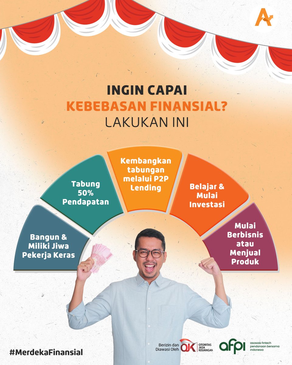 Asetku_id's tweet photo. Mau bebas finansial tapi belum melakukan apa-apa ya mustahil terjadi #TemanKu! Yuk kita lakukan 5 hal ini untuk bisa mencapainya!

🚀Jangan lupa berikan Like, Comment &amp; Share konten +positif ini ke sosial mediamu!

#AsetKu 
#JelasBerkembang
#TipsKeuangan
#MerdekaFinansial
#P2PL https://t.co/HXvqhUfmJA