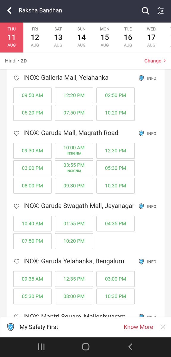 raj4_ssr's tweet photo. #BoycottbollywoodCompletely 
#BoycottRakshaBandhanMovie 

Green city Bangalore on 11th August. https://t.co/C22SI1UzCH