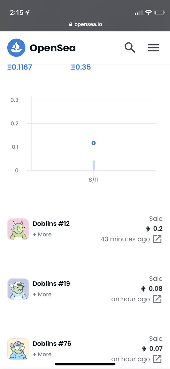 Doblin #12 selling for 0.2! <a href="/SneakyninjaNFTs/">sneakyninjapants (head bozo)</a> got his broom out