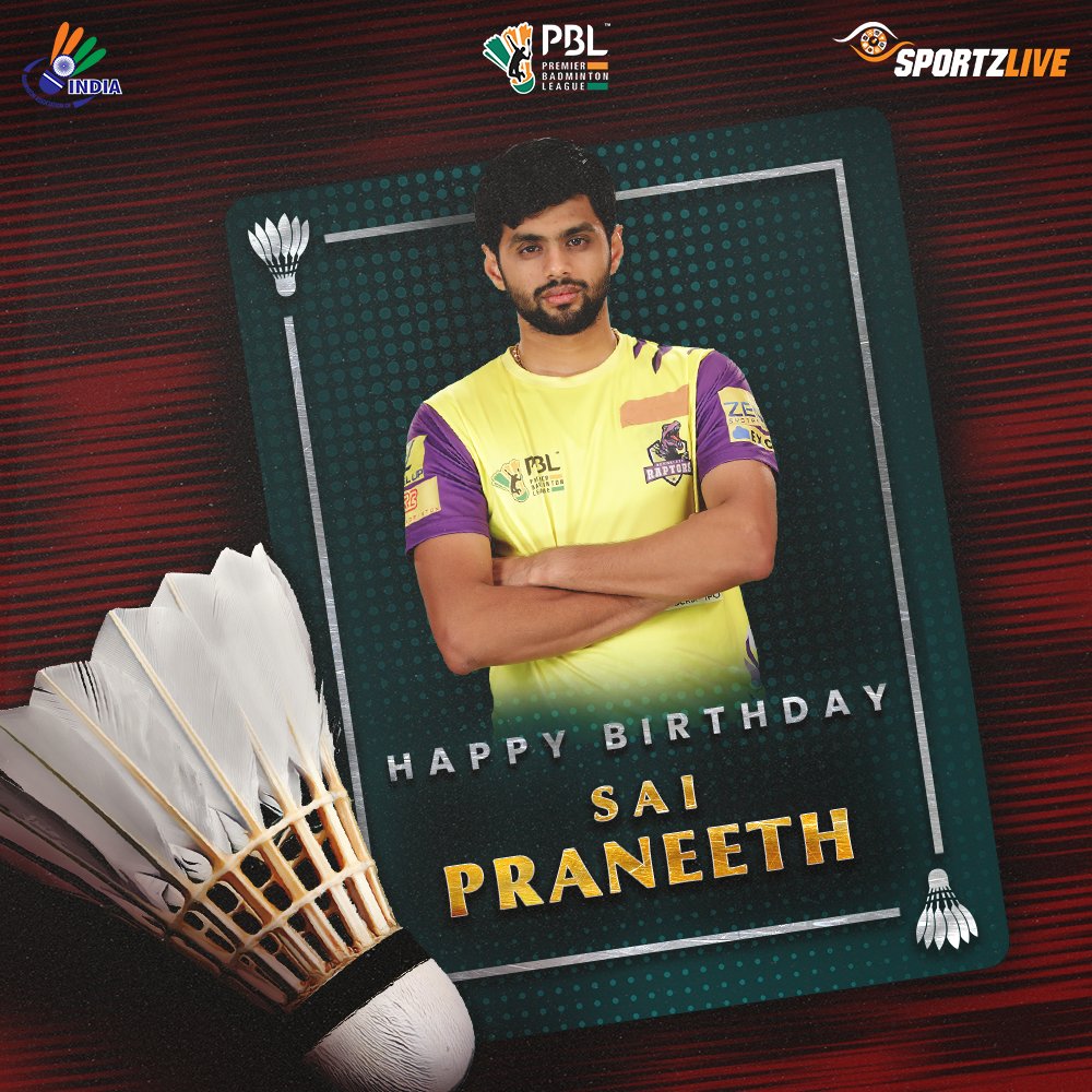 Birthday wishes to our PBL star and World Championships🥉medalist <a href="/saiprneeth92/">.</a> 🥳🎂

Join us in wishing him on his special day ⬇️

#PBLIndia #HappyBirthday #Badminton