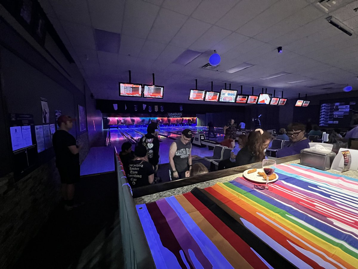 Absolutely fabulous turnout at Rainbowling for Pride! Thank you to everyone who came out! #CentralABPrideWeek