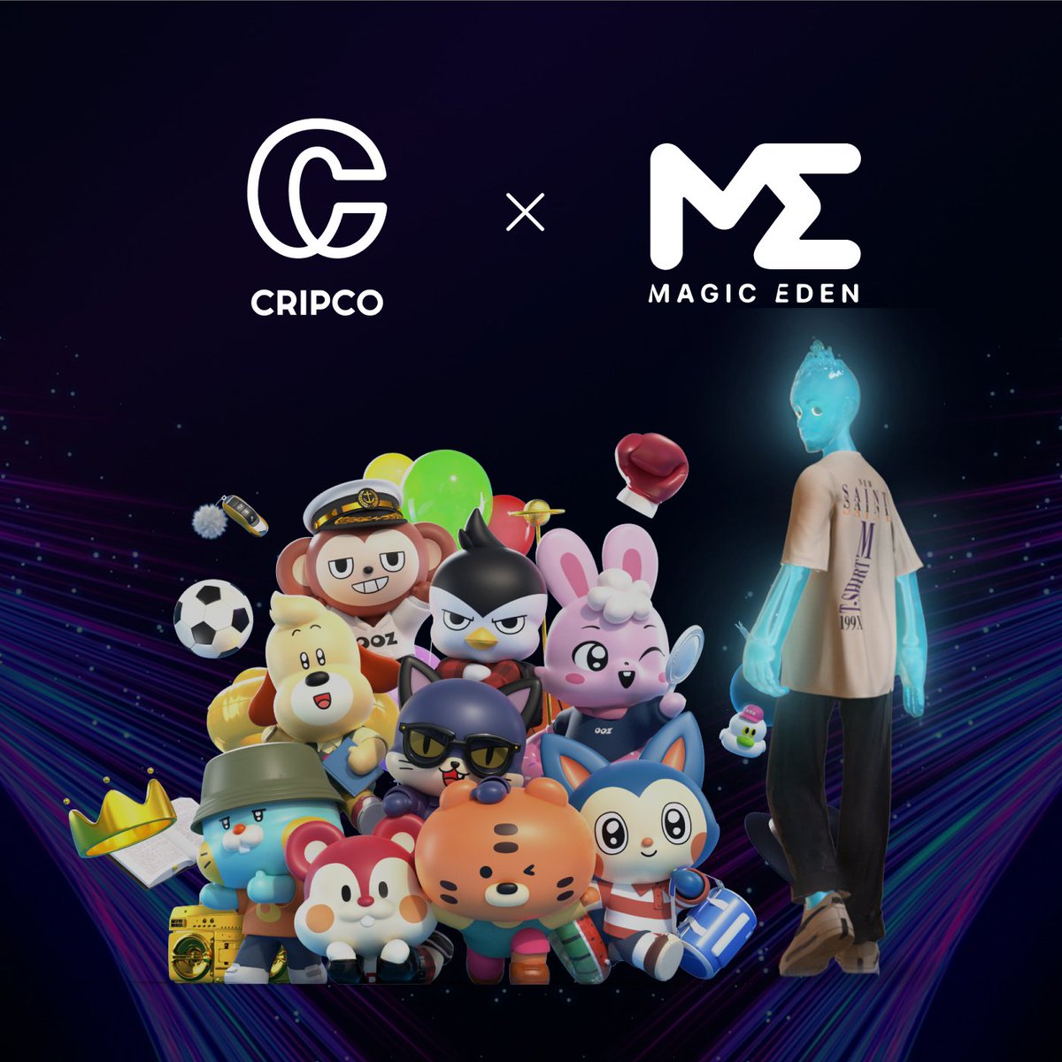 cripco_official's tweet photo. We are proud to announce our partnership with @MagicEden  . We will grow the NFT industry towards mass adoption. WADE Friends&amp;Family NFT, CRIPCO’s first NFT project, will be available on MagicEden’s launchpad. https://t.co/ZTF9Y9YNkr