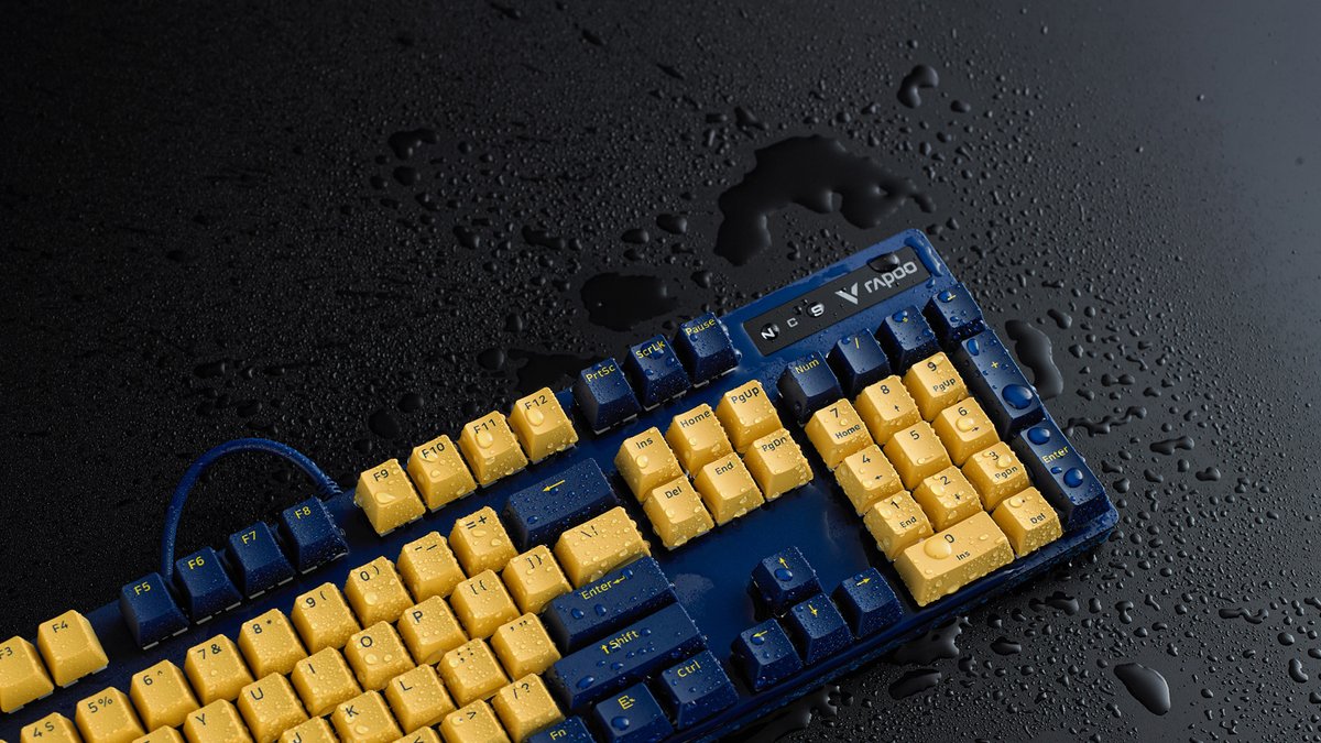 RapooVGaming's tweet photo. Rapoo V500 Pro Mechanical Keyboard.

Full-Size Mechanical Keyboard✅
Spill Resistant Design✅
Bi-Color PBT Keycap✅
2 Years Warranty✅

#GamingKeyboard #MechanicalKeyboard #PBTKeycaps #DualTone #V500Pro https://t.co/G5xfRJf81j