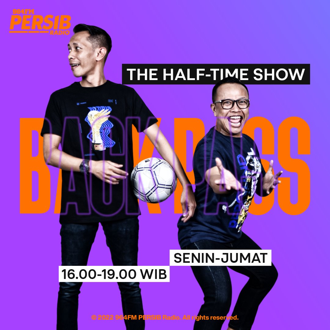 PersibRadio's tweet photo. Balad Bandung, ternyata @genta_erba sama @yudha_dadang jg suka pd #FlashBack loooh, tp ke sejarah olahraga lewat #BackPass nya..Lebih jelasnya pantengin terus deh mereka di #TheHalfTimeShow , tiap senin s/d jumat (16:00-19:00) 

#StayTuned #964FM #PERSIBday https://t.co/mh8cvw6N7f