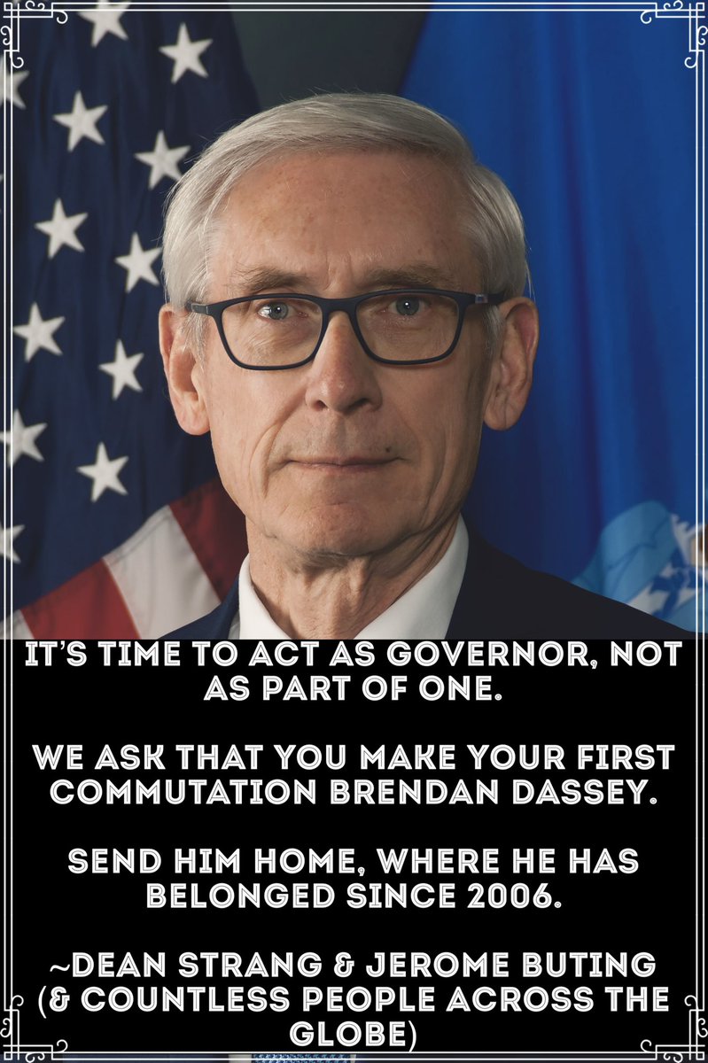 .<a href="/GovEvers/">Governor Tony Evers</a> it’s time. #FreeBrendanDassey 
Please help him!