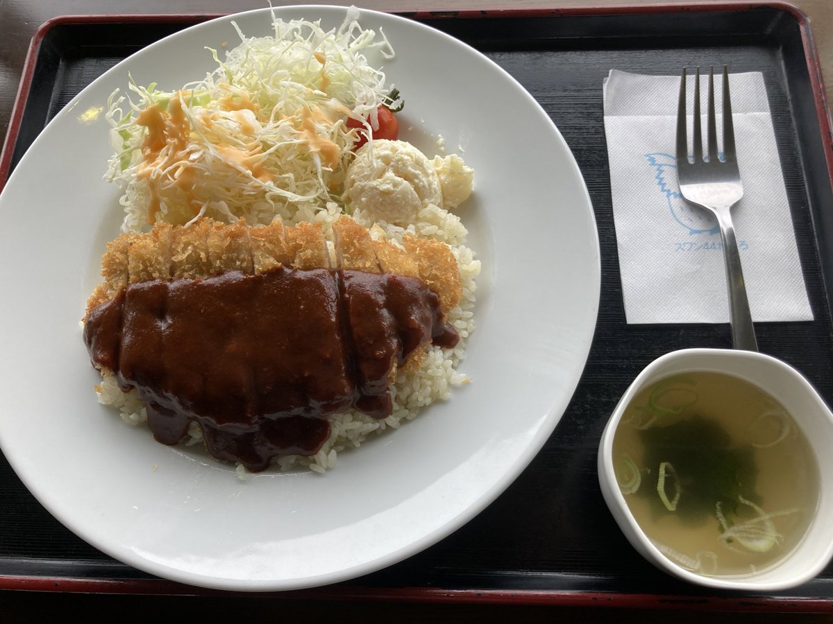 sam_kichi's tweet photo. 危うく食べ逃すところだった根室名物・エスカロップ、たまたま立ち寄った『道の駅 スワン44ねむろ』にていただいた😋
バターライスの上にトンカツが乗っていて、どちらも好物なのでペロッと平らげてしまった🤤
風蓮湖や春国岱の景色もよくて、やっぱり寄り道は正義だな。 https://t.co/7CAi49bSLV