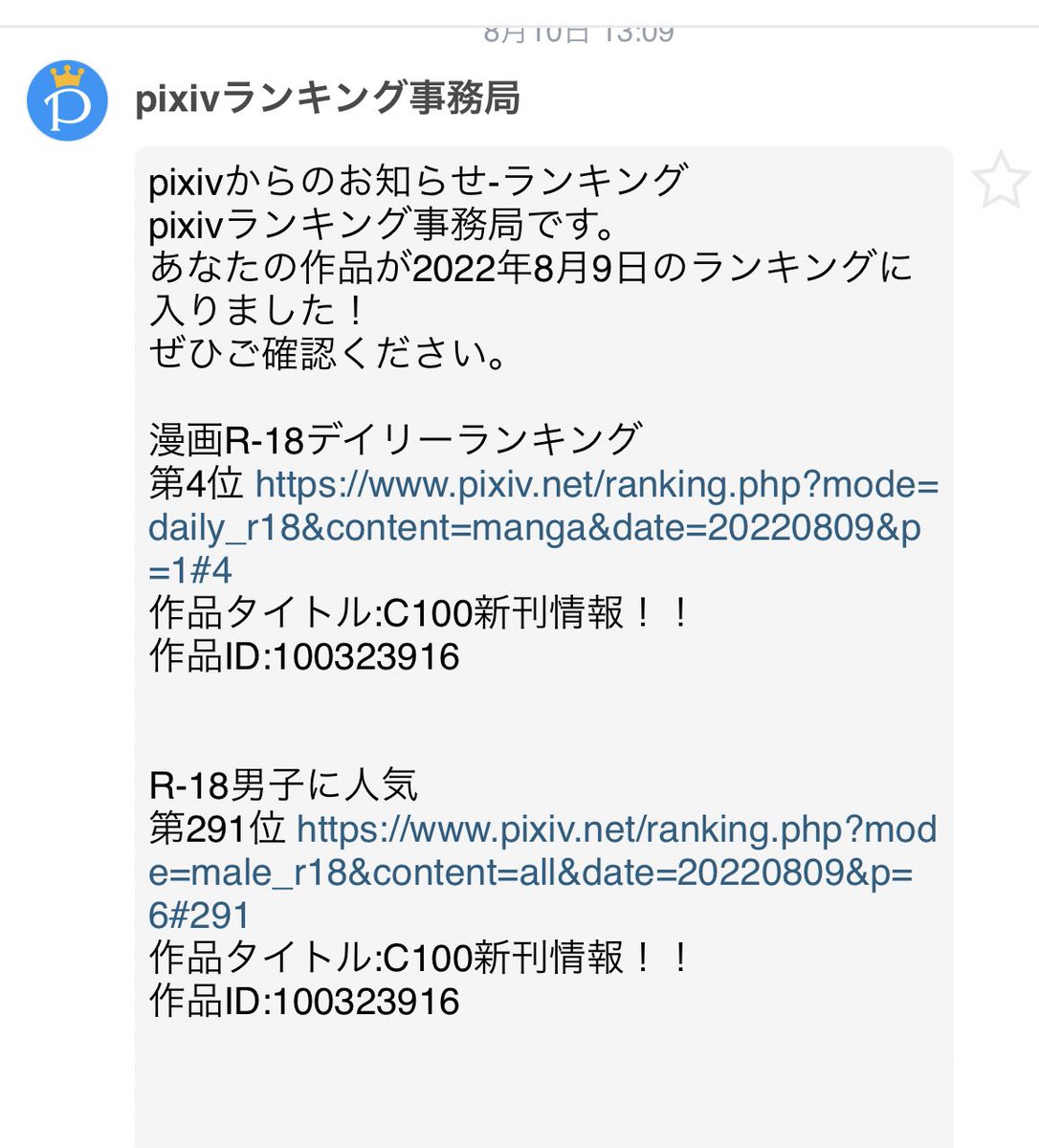 Pixivデイリーランキングに連日ランクインしております!なんと…は?4位…??マジか?…マジだった…周り神絵師だらけにぽつんと僕の絵あった…ヒィン 