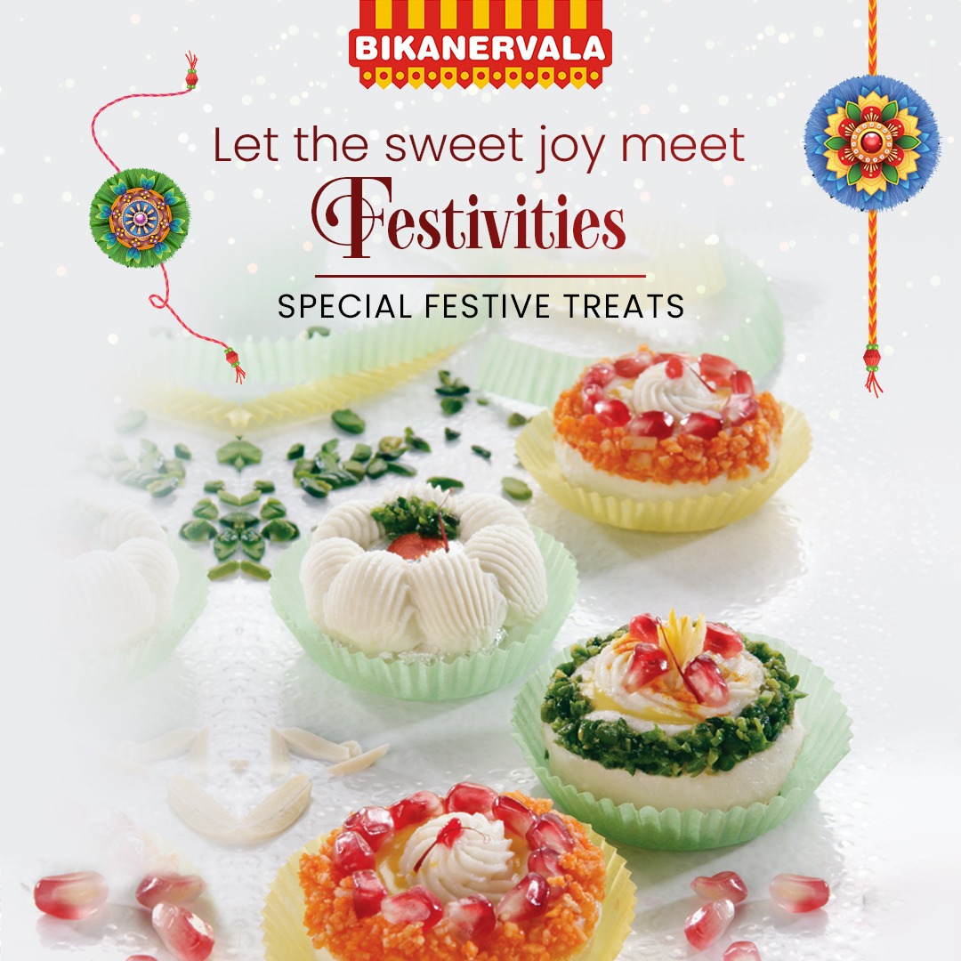 BikanervalaIN's tweet photo. Let the joy of sweetness make your festival celebrations a hundred times better. Get festive treats from Bikanervala and discover perfect fusion of flavours.

#bikanervala #sweets #desserts #indiansweets #cravings #sweetcravings #temptingsweets #bikanervalasweets #sweetmoments https://t.co/OMXNA7guIh