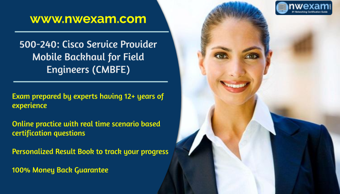 NWExam's tweet image. Excel in IT Profession with Cisco 500-240 (CMBFE) Certification
nwexam.com/cisco/cisco-50…

#Cisco_Certification #500_240 #500_240_Dumps #500_240_Question_Bank #Service_Provider_Mobile_Backhaul_for_Field_Engineers #CMBFE #500_240_CMBFE #CMBFE_Exam #500_240_Syllabus #CMBFE_Dumps