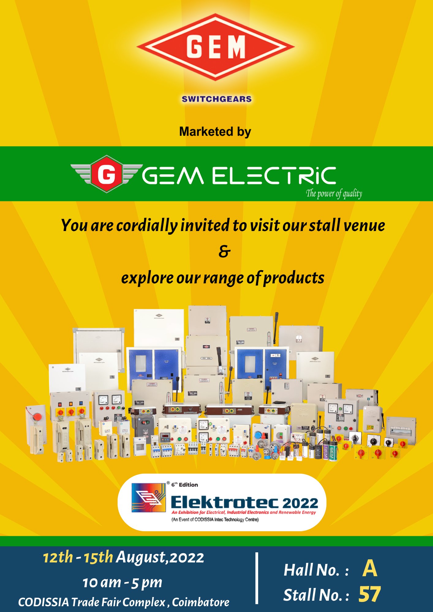 Gem Electrical Technologies on Twitter "Hello, You are cordially