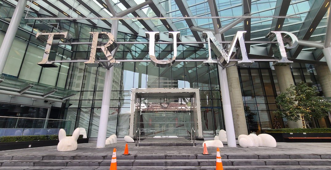 No joke, this is the new name for Vancouver’s Trump Tower. #Vancouver #Trump #TrumpTower