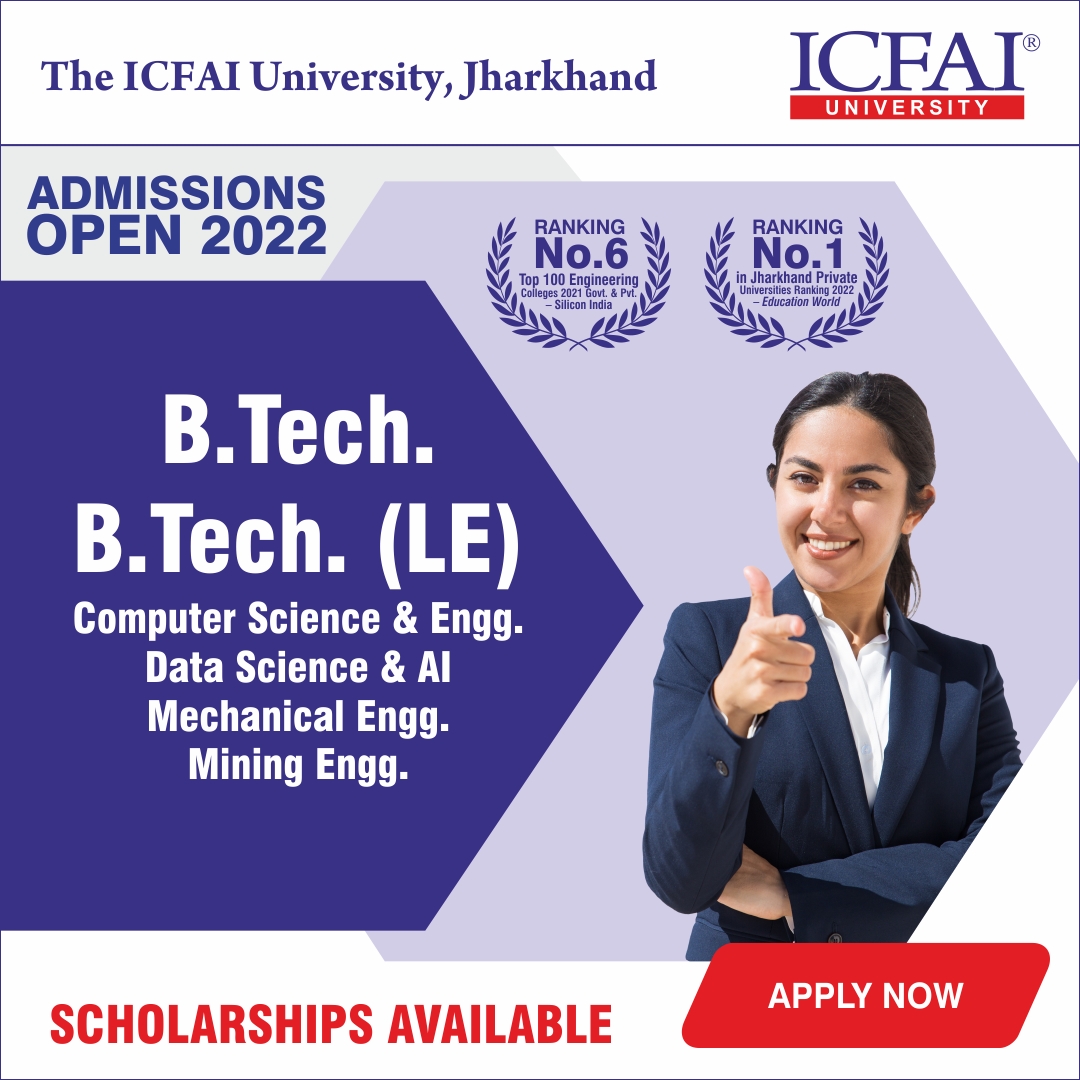 IuJharkhand's tweet photo. Admissions are open at ICFAI University, Jharkhand Offers https://t.co/cb3HWb4LCw and https://t.co/cb3HWb4LCw(Lateral Entry) programs 2022.
Apply Today : https://t.co/0UerbF6DsS
#ICFAIUniversityJharkhandAdmissions #Jharkhand #BTech #Admissions2022 #btechprograms https://t.co/Do7qiR4Osl