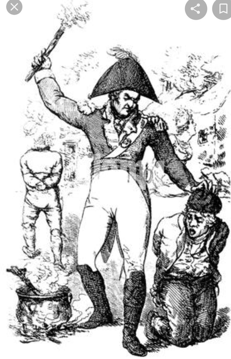Tomhennessy20's tweet photo. I found this in a book on the 1798 rebellion. The 'North Cork Militia' and the man who ' may' have invented the pitch cap a ' George Kingsbourough' of Mitchelstown. https://t.co/hHSY4Sk61M