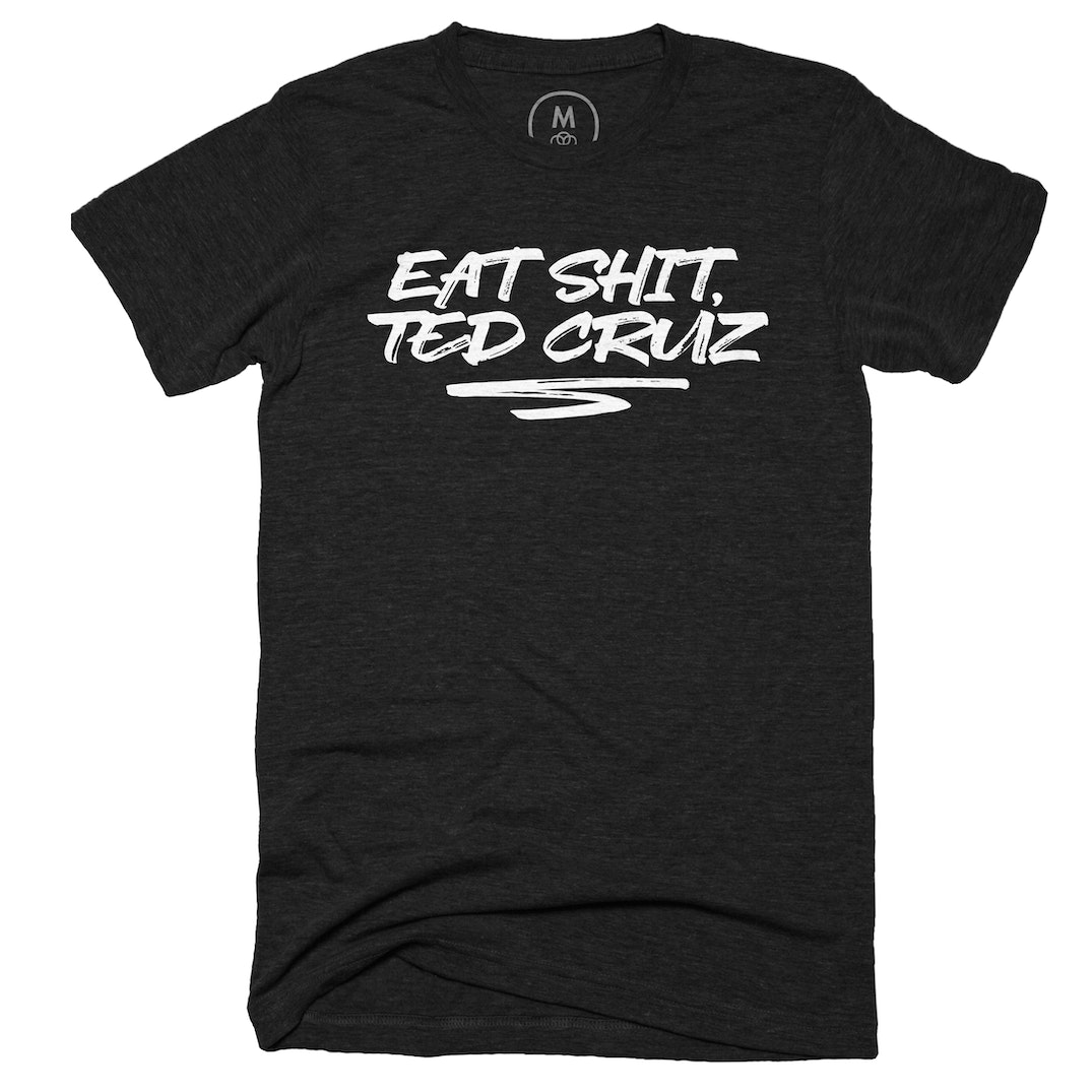 So, we've now sold 14 of my '
Eat Shit, Ted Cruz shirts, which means we've raised another $27 to donate to a cause which he wouldn't support. So I sent those proceeds to <a href="/austinmutualaid/">Austinmutualaid</a> ! Thanks to everyone who's helped do some good. Shirts still up:  cottonbureau.com/p/P2HW25/shirt…