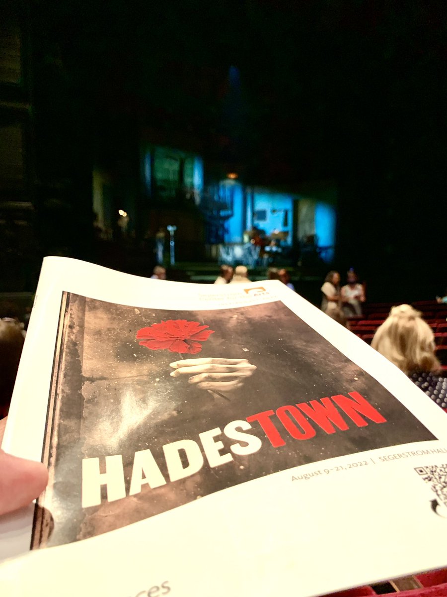 Tonight’s assignment: the OC #OpeningNight of the Tony Award-winning @Hadestown #nationaltour at @SegerstromArts, now playing thru August 21! That was quite possibly the best show I’ve seen in 2022! #musicaltheatre #broadway #musical #theatre #broadwayworld #scfta #hadestown