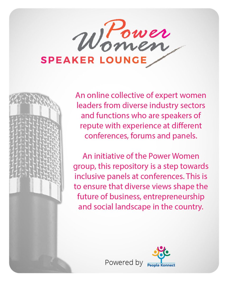 An excellent repository of women leaders from diverse sectors.Hope to see this fuel better representation for women at industry events and forums. A wonderful talent pool put together by <a href="/Anjaligulati13/">Anjali</a> powerwomenspeakers.in #PowerWomen #Speakers #womenleaders
