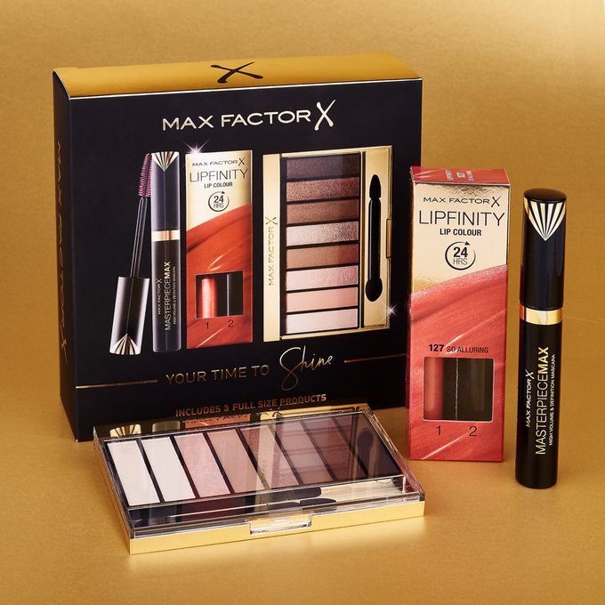 ExpressMolla's tweet image. A little bit of luxury 🌟 Dazzle your mum this with some of Max Factor’s most 🙌 Your Time To Shine gift set is available now at 
@bootsuk
 #YourTimeToShine #MothersDay #MaxFactor #BeautyWithDepth