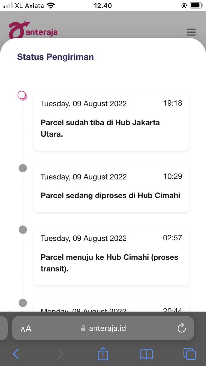 initialjeka's tweet image. Ini gimna sih barang udah deket2 ke tempat tujuan, malah dibawa jauh lagi ke Jakarta 🙈😅 @anteraja_id