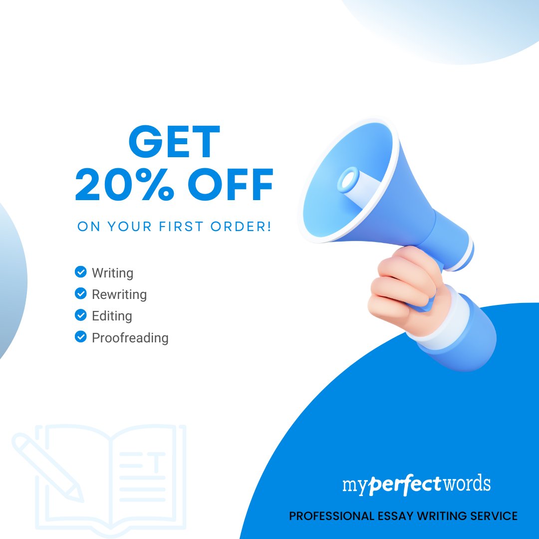 MyPerfectWords_'s tweet photo. You'll get 20% off on placing your first order with us. Sounds good, right?
.
.
.
#myperfectwords #essaypay #Essays #WritingCommunity #AcademicTwitter #Assignments #Thesis #research #STUDYN https://t.co/NhXo3gQFDF