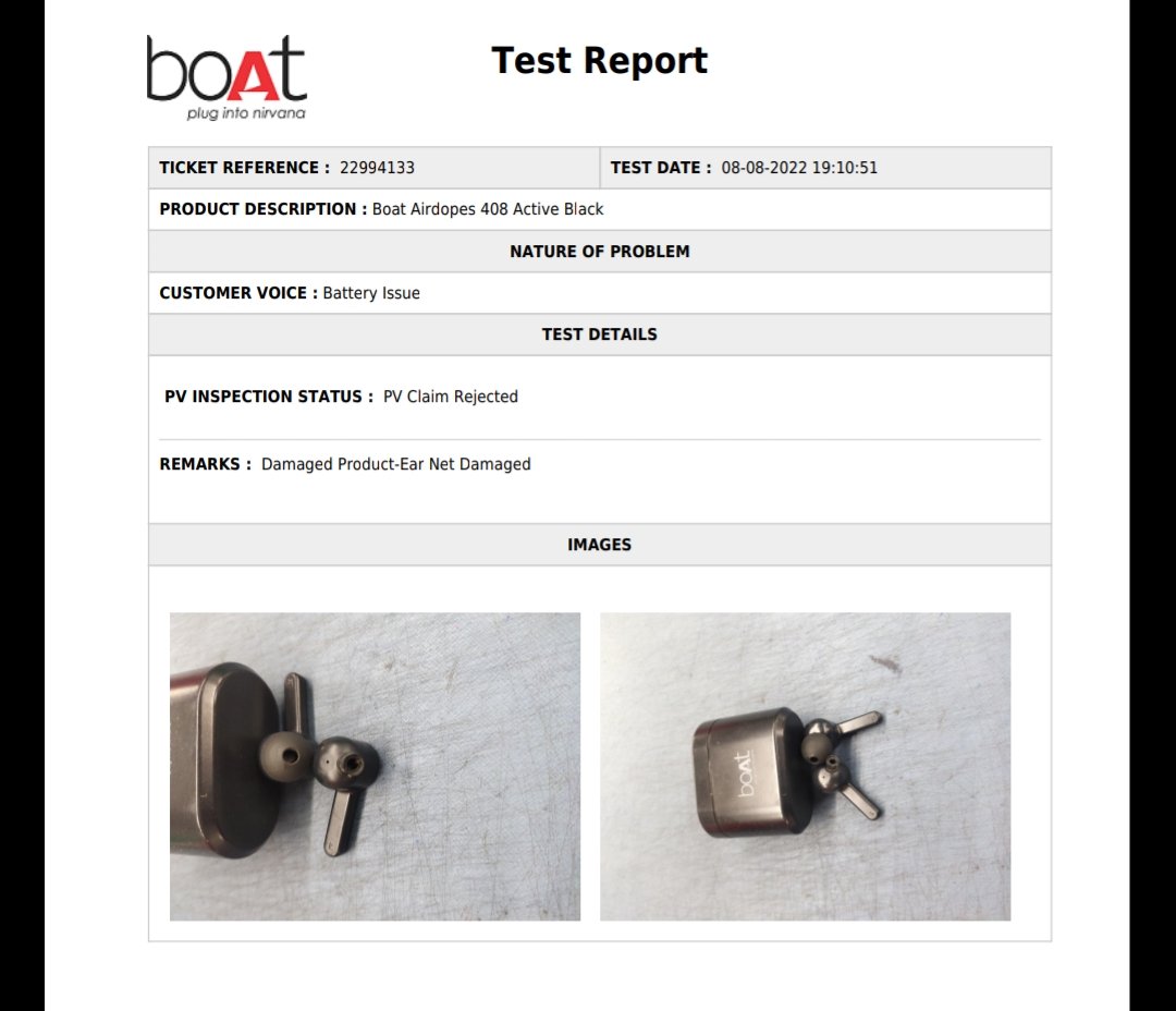 SuddhatemJ's tweet photo. The damages you are showing is not the hardware or any damage related to the battery & touch problem as mentioned in the report, this is not acceptable team!
@amangupta0303 this is 0 customer satisfaction.
#BoycottBoat #ChinaProduct
#CheapQuality
@RockWithboAt @RockWithboAt https://t.co/rmd5oms20k