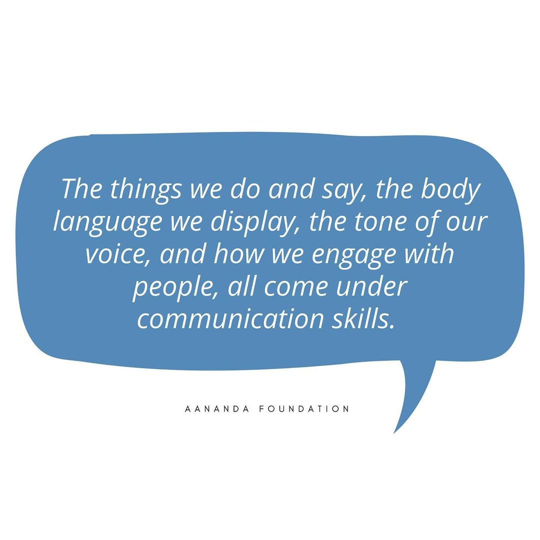 AanandaFDN's tweet photo. Read More : https://t.co/xfWWbBTJVC

#communication #verbal #nonverbal #empathy #confidence #relationship #bodylanguage #conflicts #frustration #stressful #aananda #aanandafoundation #impact #happiness #mentalhealth #mentalwellbeing #mental #health #mentalwellness https://t.co/3bANqmptrI