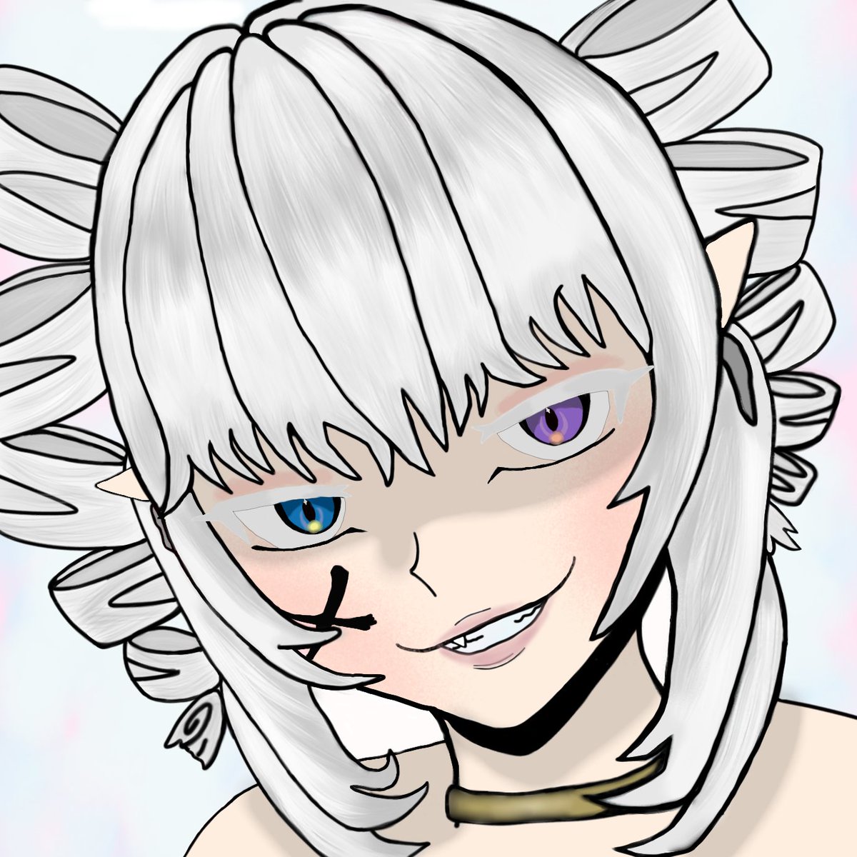 Sarissa_vt's tweet photo. Drew myself 😅 #vtuberart #sarissavt #digitalart #animeart #drillhair #yandre #digitalartist https://t.co/4cqE7tmQes