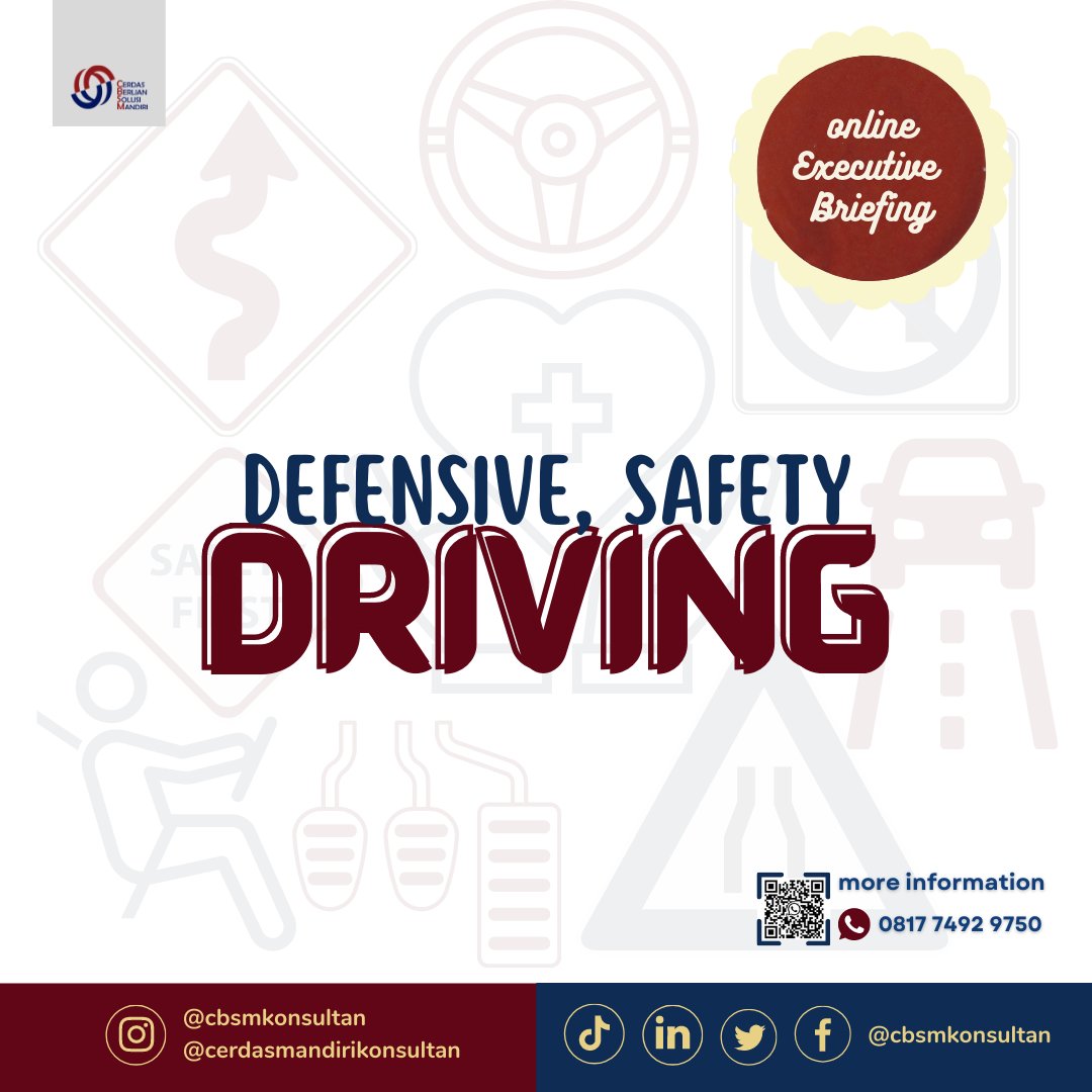 cbsmkonsultan's tweet photo. Hai sobat UMKM, ada produk ini loh di PaDi UMKM "Executive Briefing Defensive, Safety Driving". Harga "350.000".
https://t.co/gfV7Fd374G
#trainingonline #cbsmkonsultan
#padiumkm @cbsmkonsultan @PadiUmkm @axdwin #umkm #consulting https://t.co/V3OYYm08Tm