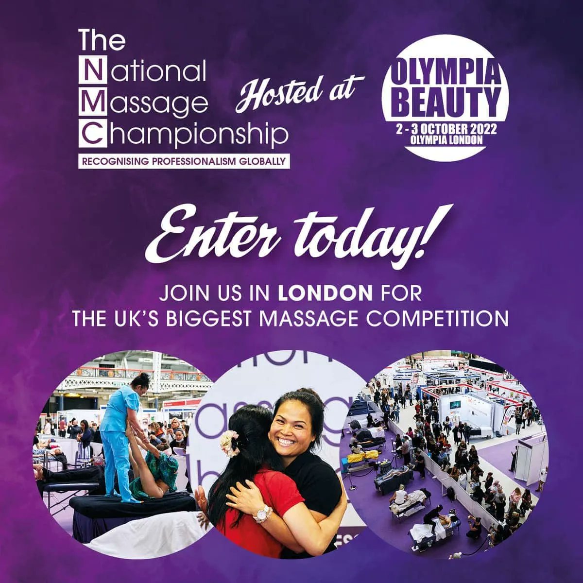 There's no arena quite like Olympia London! Register today to compete in The National Massage Championship at Olympia Beauty and test your skills, build your confidence and invest in yourself! Find out more here buff.ly/2Ig4ehv #beauty #massage #massagetherapist