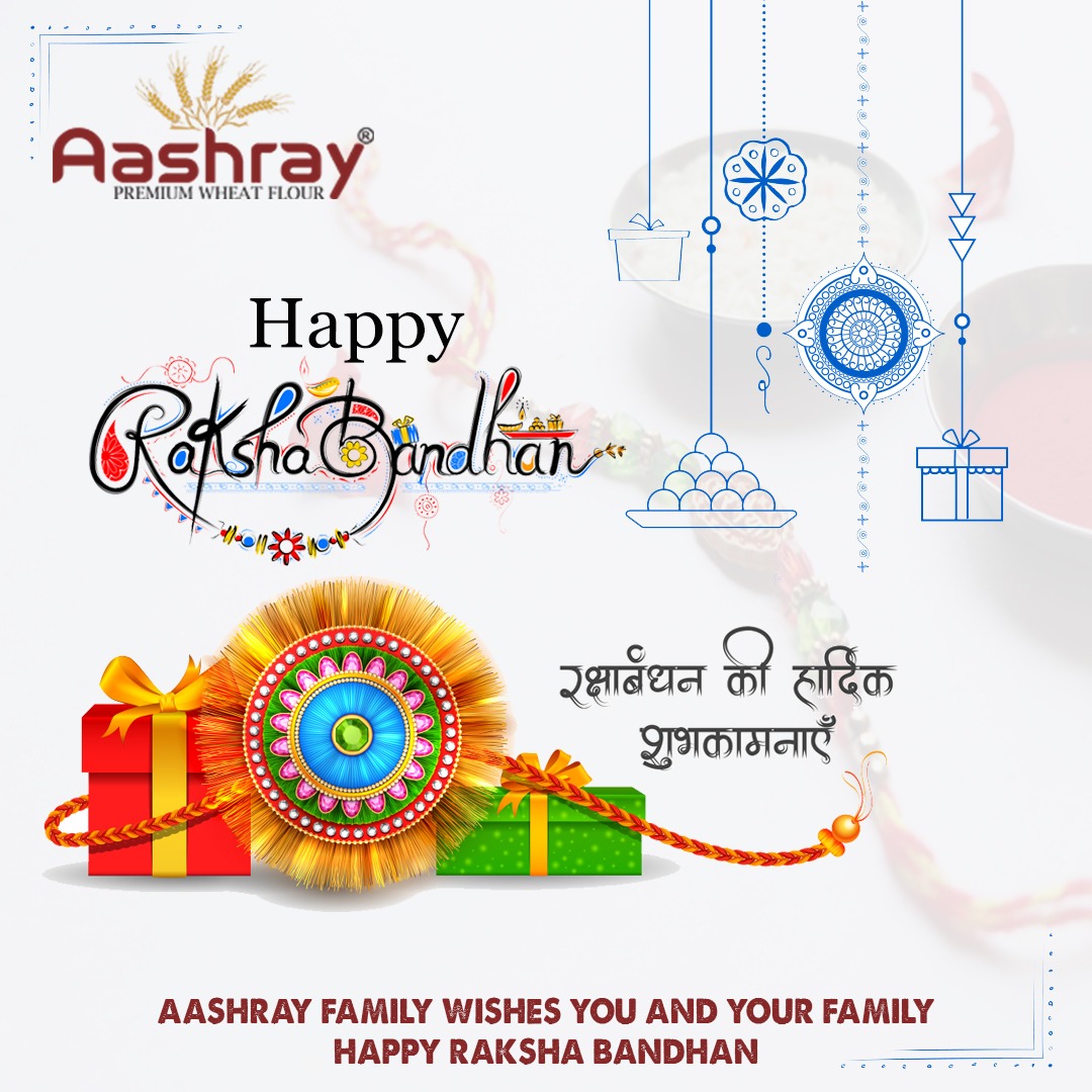 AashrayFlour's tweet photo. Aashray family wishes you and your family Happy Rakshabndhan

#aashraypremiumwheatflour #HappyRakshaBandhan #RakshaBandhan #rakhi2022 #brother #sisters #rakshabandhan2022 #india https://t.co/0GPr95kBww