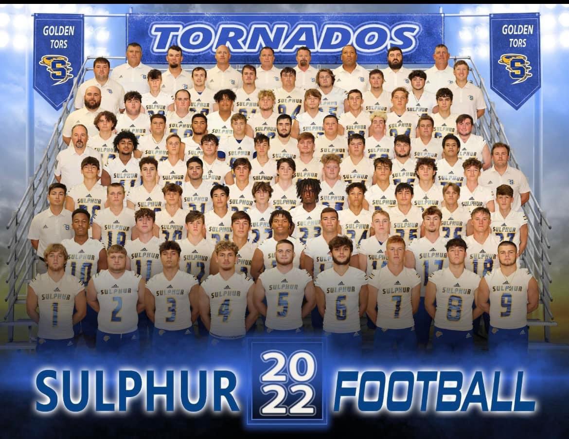 SulphurTor's tweet photo. 2022 Tornado Varsity Football!!
๐ช๐๏ฟผ
#OneTeamOneTownOneMission
#EAT
#TorPride https://t.co/nxec3eGUqC