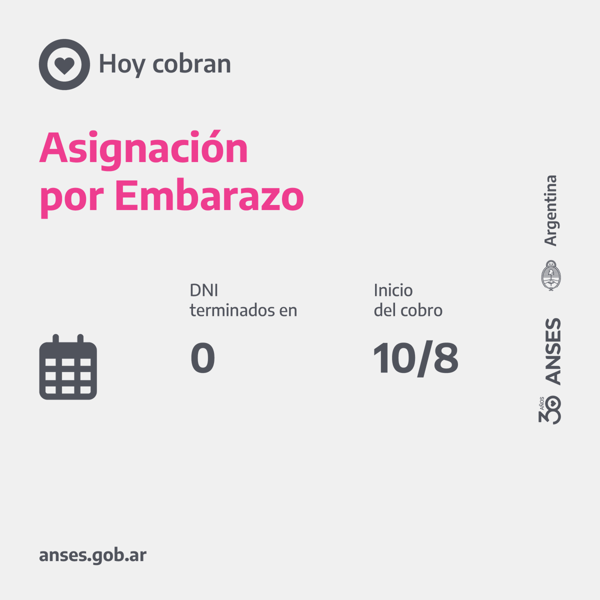 🗓️ Calendarios de pago del 10 de agosto