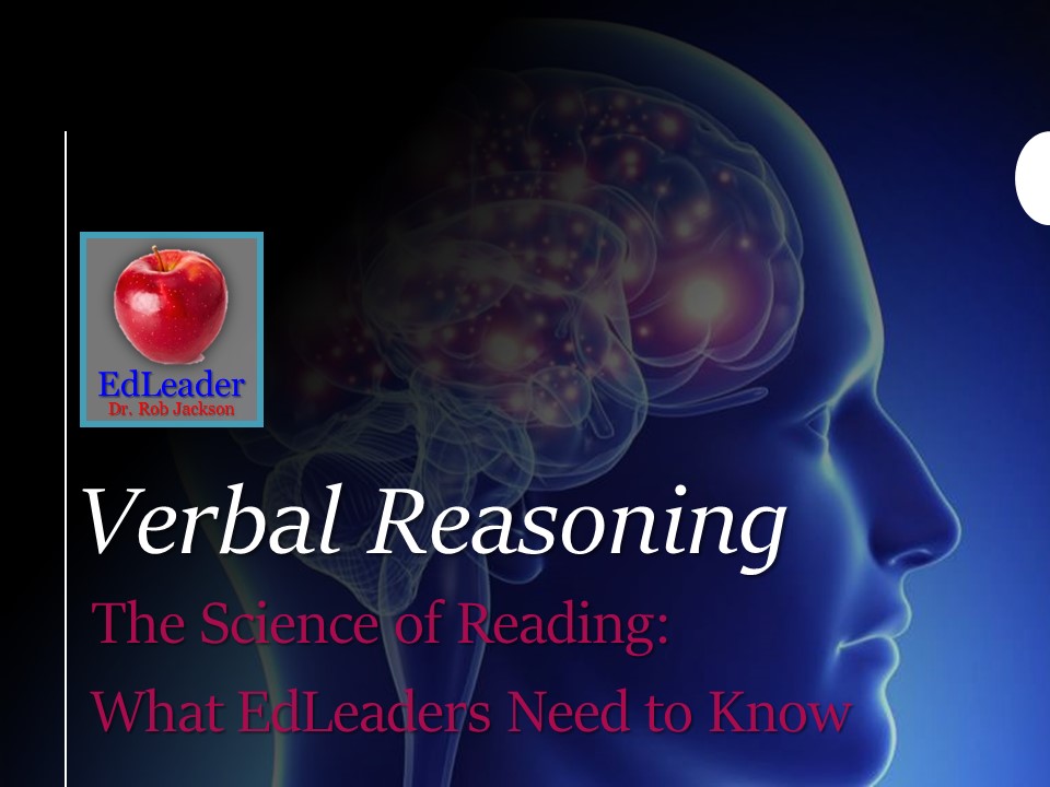 The latest episode of "The Science of Reading: What EdLeaders Need to Know" special series is here!
Join <a href="/Dr_Rob_Jackson/">Dr. Rob Jackson</a> as he breaks down Verbal Reasoning into the basics of what busy EdLeaders Need to Know. bit.ly/VerbalReason