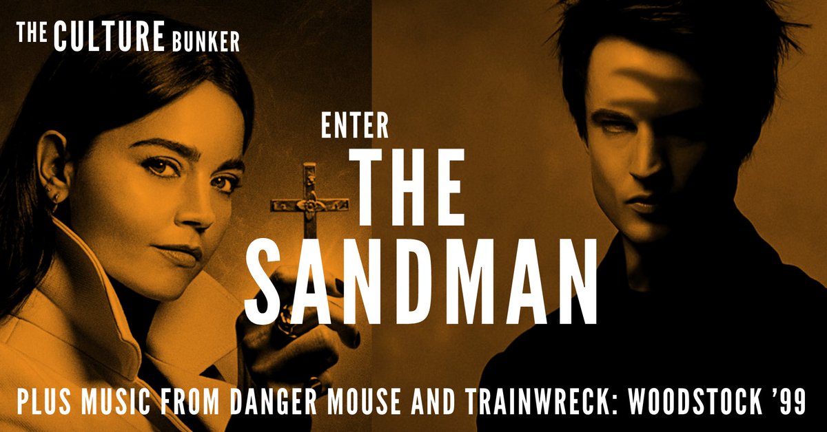 #CultureBunker: Enter #TheSandman! @Eamonn_Forde chats to @sturdyAlex & @Nndroid about nightmares on Netflix, festival disaster documentary Trainwreck: #Woodstock99 and the new Danger Mouse musical collaboration. Listen: kite.link/CB1308Sandman Playlist: bit.ly/CultBunk