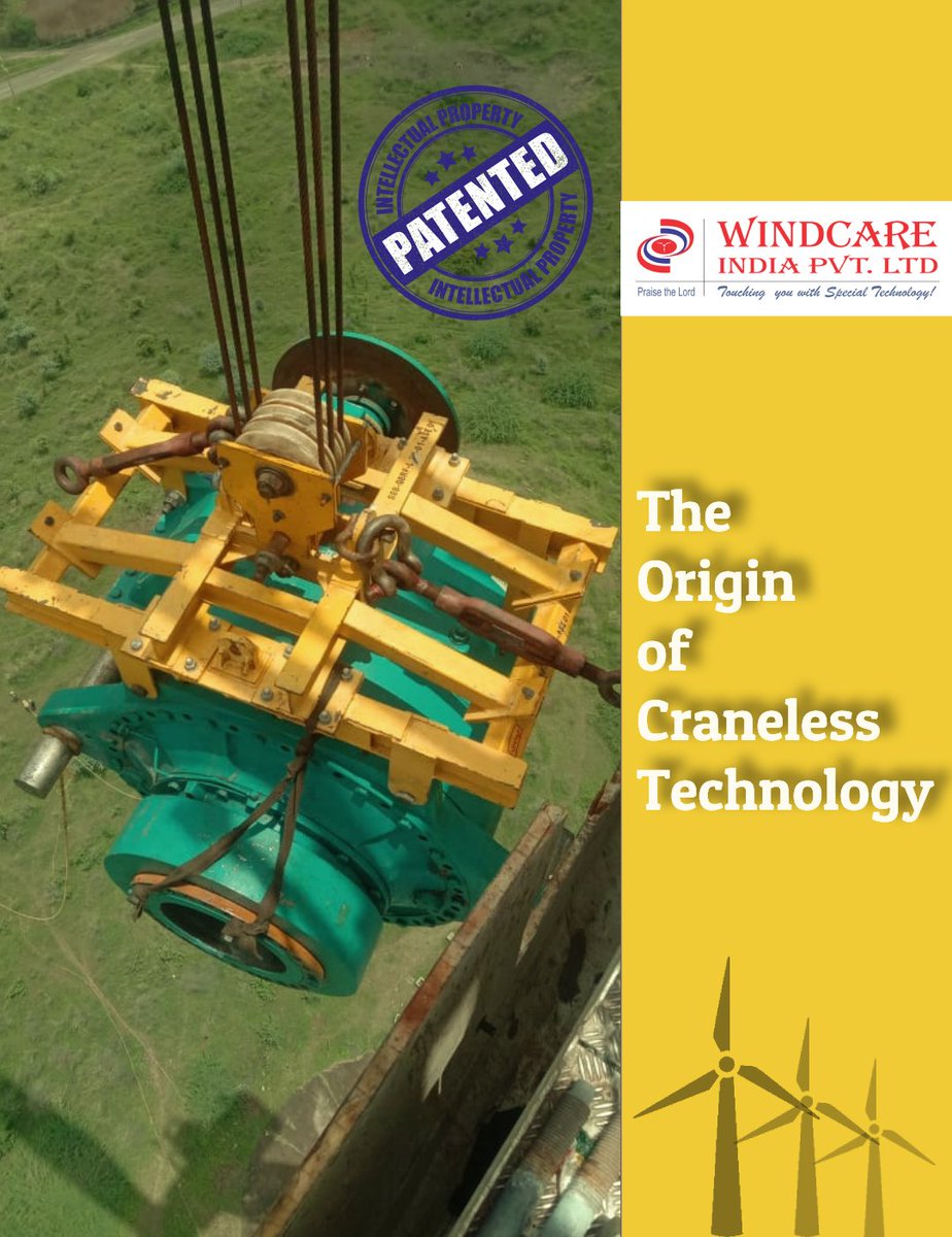 Windcareindia's tweet image. Applause to our team who successfully finished a Gearbox Lowering and Rising work of a 2.1 MW machine using our Craneless Technology for a leading company which took place in Gujarat, this week.

#windcare #cranelesstechnology #componentreplacement #windenergy #windturbines