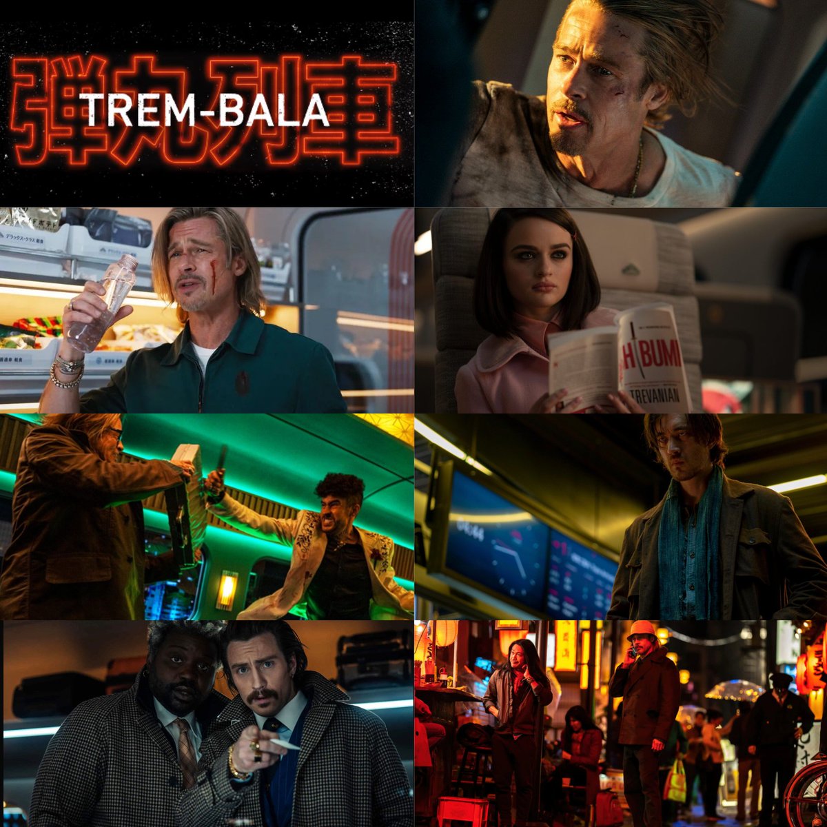 7deCinema's tweet photo. 🇧🇷 Trem-bala
🇺🇸 Bullet Train
Direção: David Leitch
Elenco: Brad Pitt, Joey King, Aaron Taylor-Johnson e Brian Tyree Henry

#bullettrain #bullettrainmovie #trembala #BradPitt #Sony https://t.co/R8nNqhyLh3