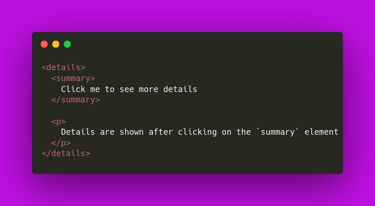 HTML tip:

You can use the `details` element to create a native HTML accordion.