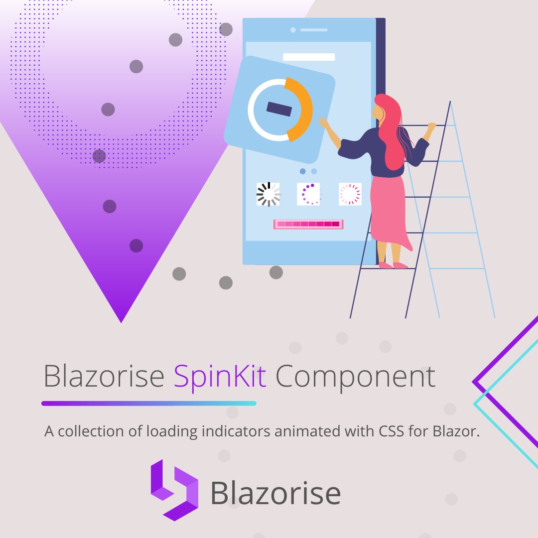 Blazorise's tweet image. 📢Blazorise SpinKit Component🎡
👇
#Blazor #blazorise #uicomponent #developer #opensource
#code #dotnetmaui #csharp
